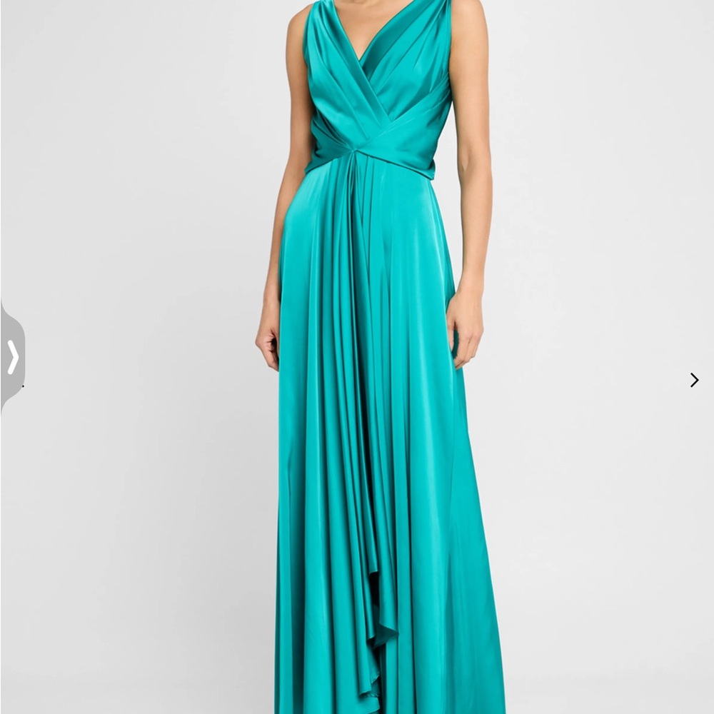 Elegant Teal Evening Gown